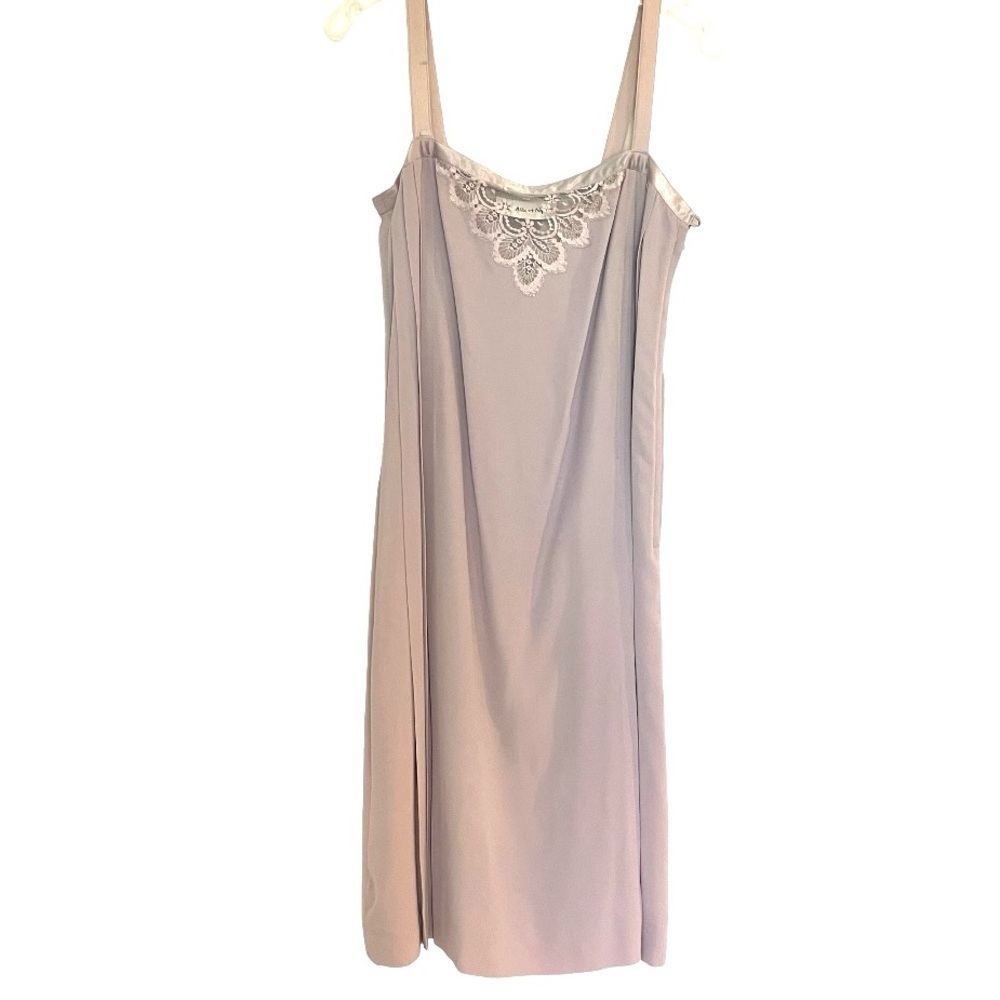 Vintage Albert Nipon Silk Sleeveless Slip Dress L… - image 2